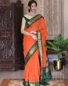 MF 67 Soft Lichi Silk Independence Day Saree
